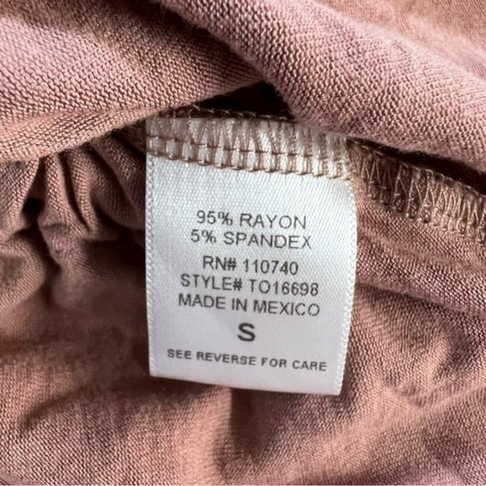 Emilia Mauve Women’s Rouched blouse Size Small - Picture 5 of 5